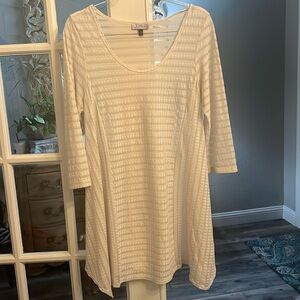 Sheer Cream Top Size M
